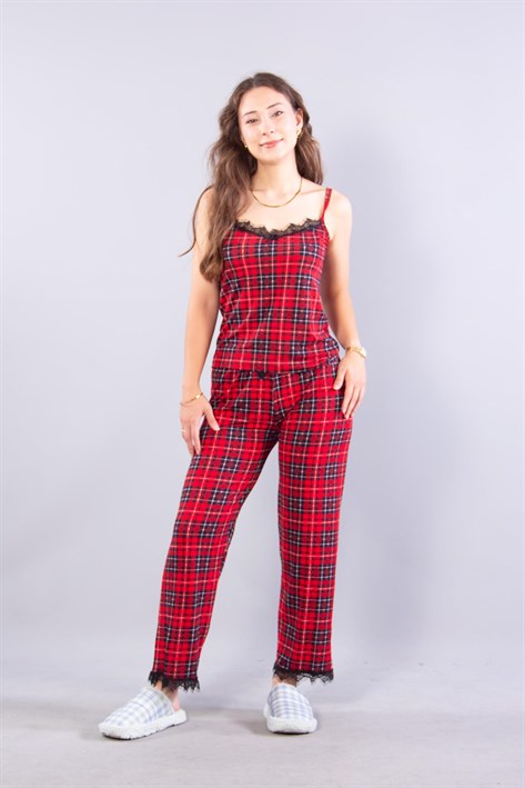 Pijama Takımımckanzie13926 İp Askılı Uzun Alt Pijama Takımıkadınerkek