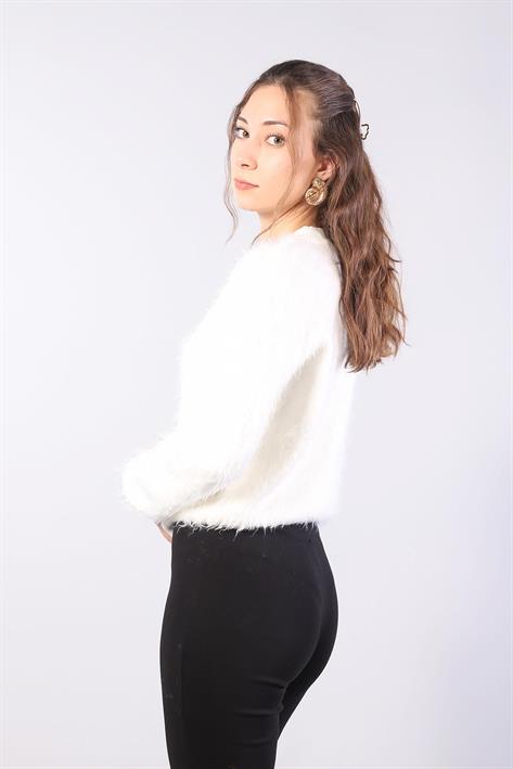 1614 Bisiklet Yaka Düğmeli Sakal Hırka