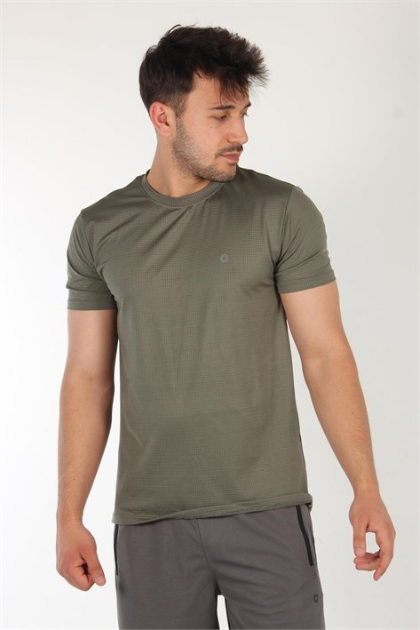 17 Sıfır Yaka Meç Baskı T-shirt