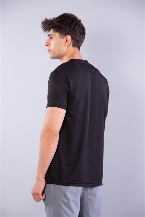 18 Kareli Baskılı Sıfır Yaka T-shirt