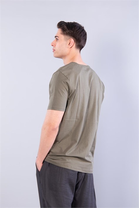 2021 V Yaka Basic Süprem Regular Fit T-shirt