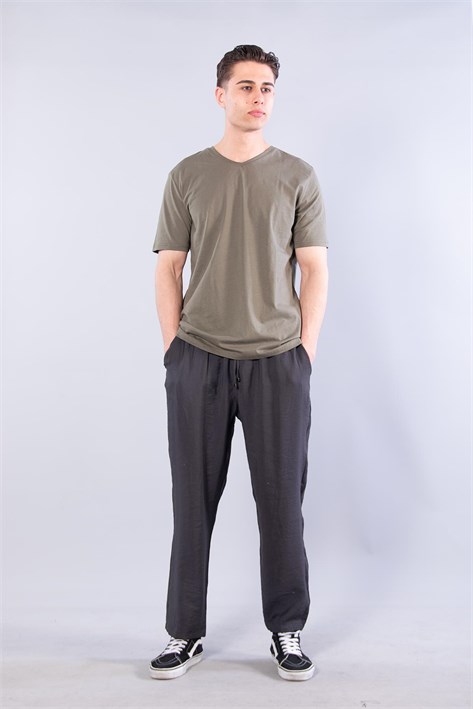 2021 V Yaka Basic Süprem Regular Fit T-shirt