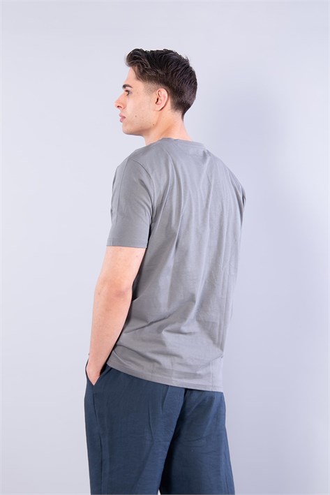 2021 V Yaka Basic Süprem Regular Fit T-shirt