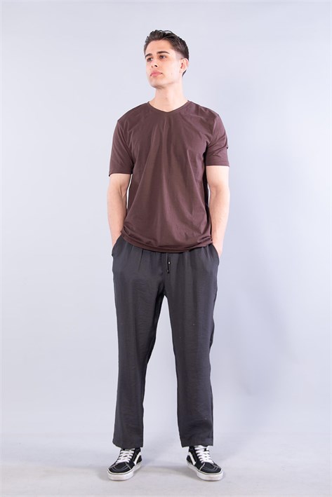 2021 V Yaka Basic Süprem Regular Fit T-shirt