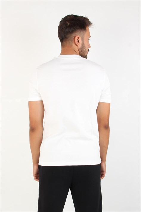 2122 Hakim Yaka  Modern Fit %100 Pamuk Basic T-shirt