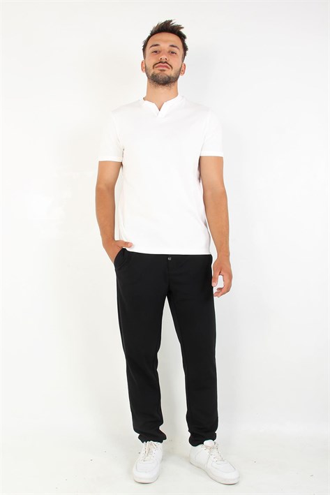 2122 Hakim Yaka  Modern Fit %100 Pamuk Basic T-shirt