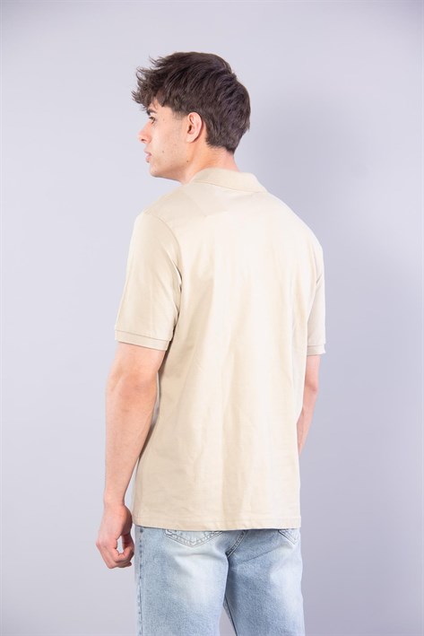 2141 Polo Yaka Düğmesiz T-shirt