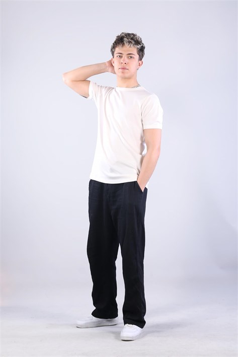 2143-1 Full Need Ribana O Yaka T-shirt