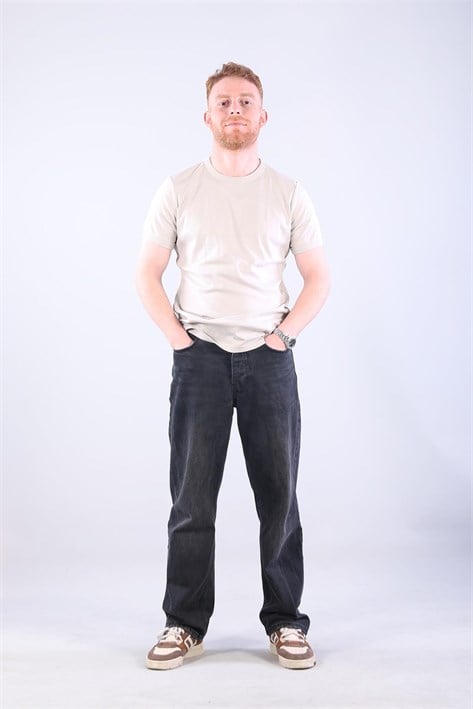2143-1 Full Need Ribana O Yaka T-shirt