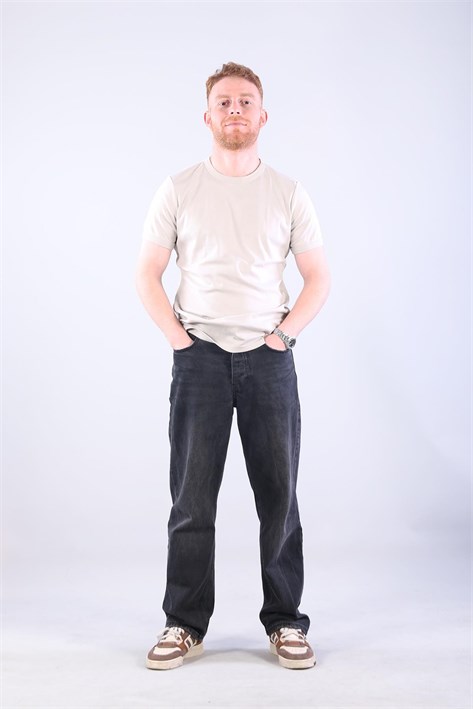 2143-1 Full Need Ribana O Yaka T-shirt