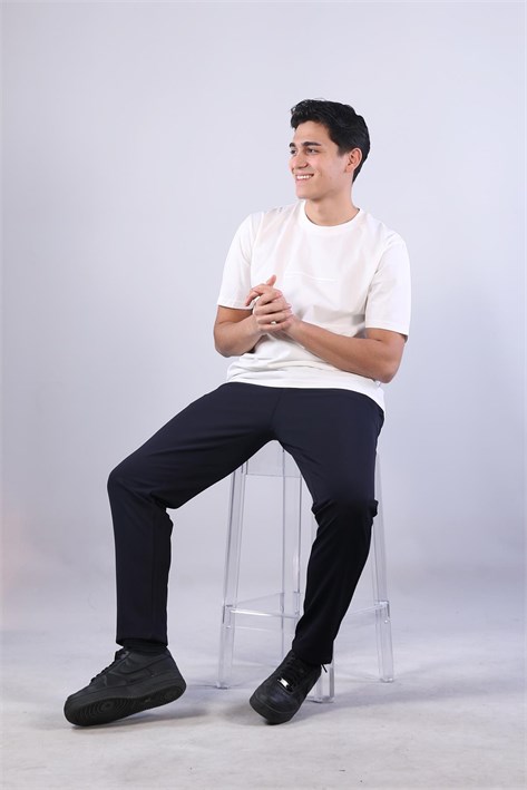 2271 Baskı 1 O yaka 24*1 Süprem Oversize T-shirt