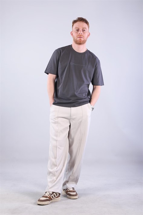 2271 Baskı 1 O yaka 24*1 Süprem Oversize T-shirt