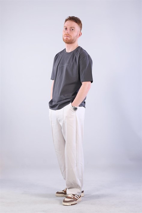2271 Baskı 1 O yaka 24*1 Süprem Oversize T-shirt