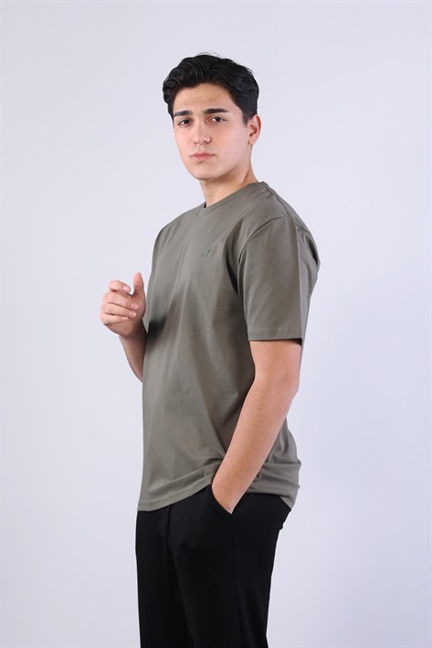 2271 Baskı 2 O yaka 24*1 Süprem Oversize T-shirt