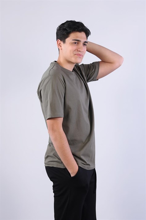 2271 Baskı 2 O yaka 24*1 Süprem Oversize T-shirt