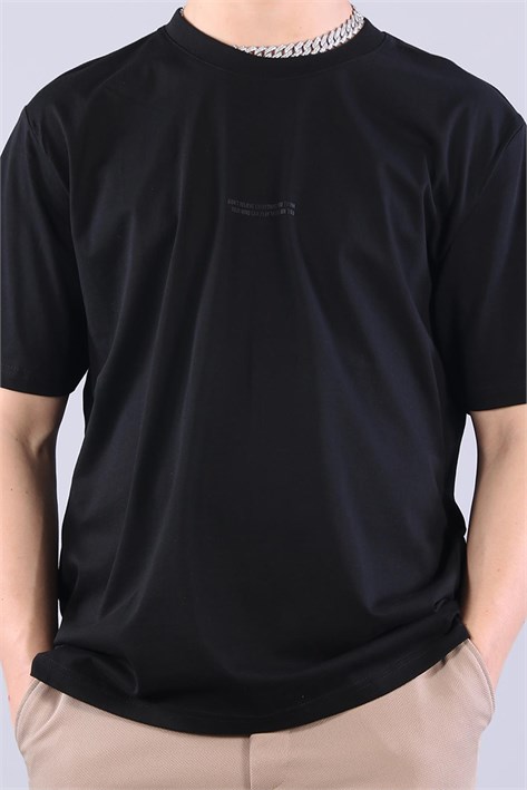 2271 Baskı 3 O yaka 24*1 Süprem Oversize T-shirt