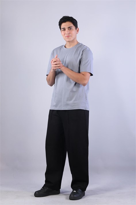 2271 Baskı 3 O yaka 24*1 Süprem Oversize T-shirt