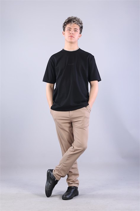 2271 Baskı 3 O yaka 24*1 Süprem Oversize T-shirt