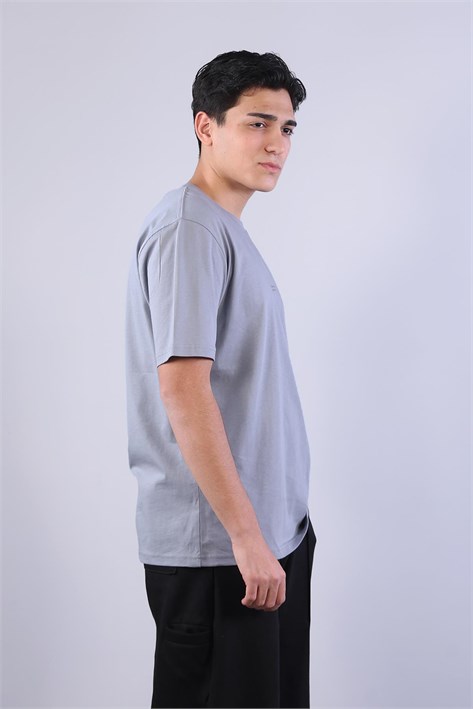 2271 Baskı 3 O yaka 24*1 Süprem Oversize T-shirt