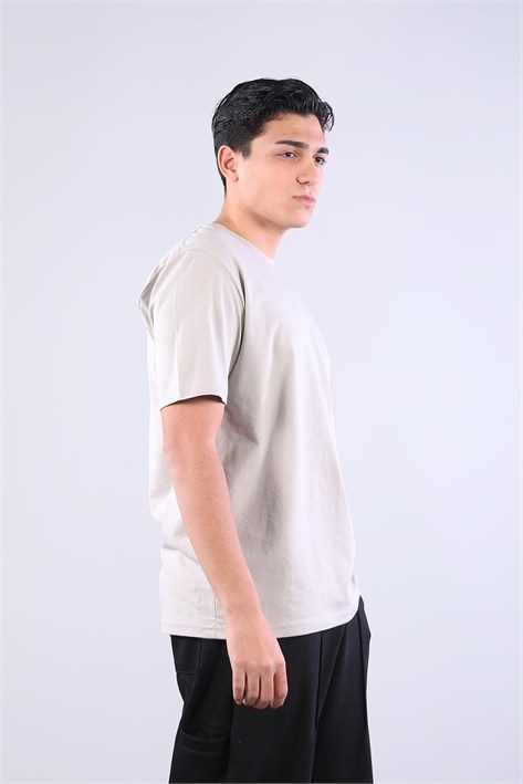 2271 Baskı 4 O yaka 24*1 Süprem Oversize T-shirt