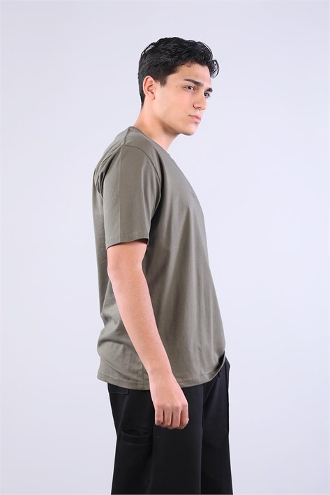 2271 Baskı 4 O yaka 24*1 Süprem Oversize T-shirt