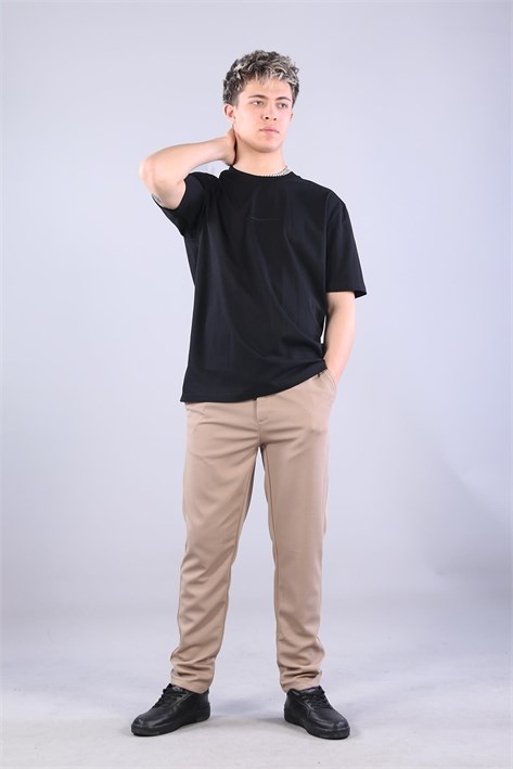 2271 Baskı 5 O yaka 24*1 Süprem Oversize T-shirt