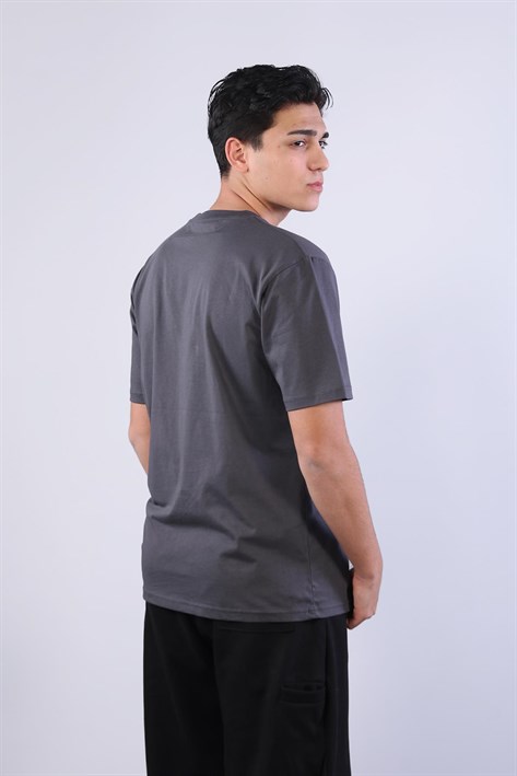 2271 Baskı 5 O yaka 24*1 Süprem Oversize T-shirt
