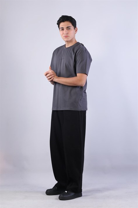 2271 Baskı 5 O yaka 24*1 Süprem Oversize T-shirt