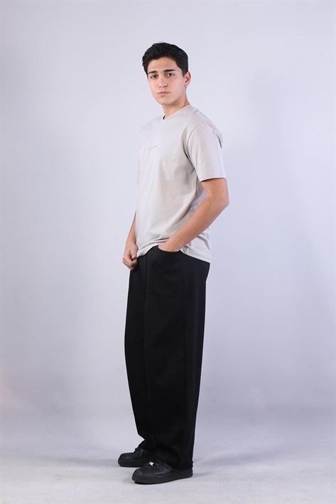 2271 Baskı 5 O yaka 24*1 Süprem Oversize T-shirt
