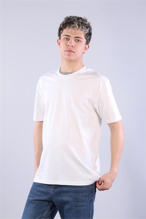 2271 Baskı 5 O yaka 24*1 Süprem Oversize T-shirt