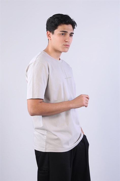 2271 Baskı 5 O yaka 24*1 Süprem Oversize T-shirt