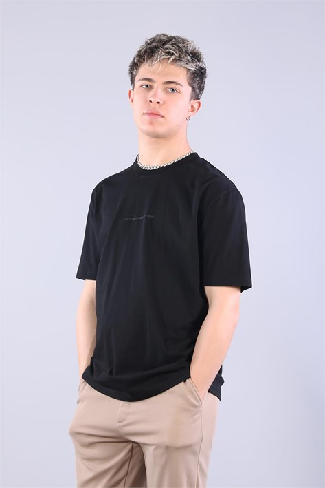 2271 Baskı 5 O yaka 24*1 Süprem Oversize T-shirt