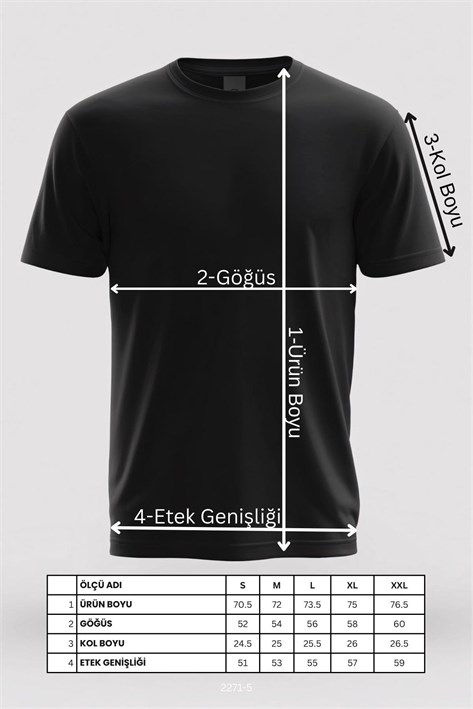 2271 O yaka Cepli 24*1 Süprem Oversize T-shirt