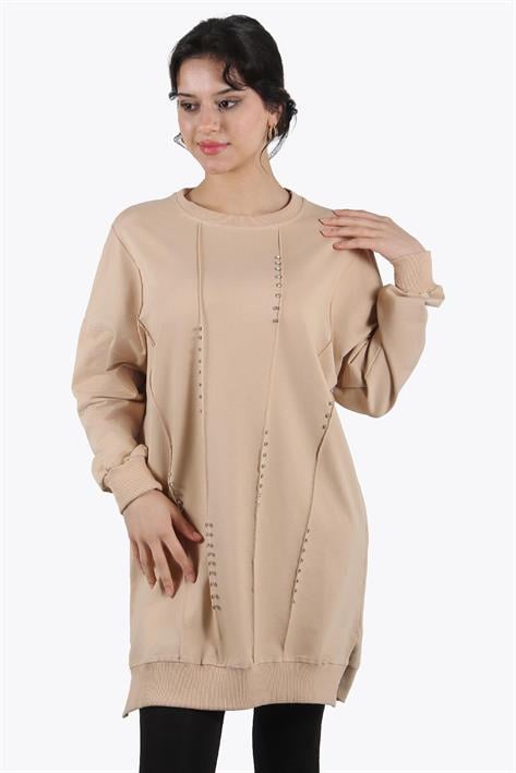 24775 Taş İşlemeli İki İplik Tunik