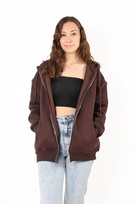 Sweatmckanzie2501 Fermuarlı Kapşonlu Sweatkadınerkek