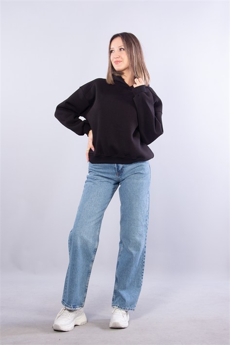 25122 Kapşonlu 3 İplik Sweat