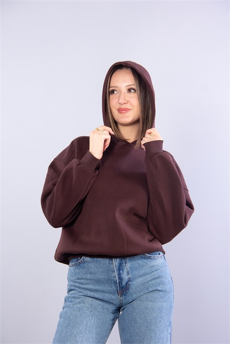 25122 Kapşonlu 3 İplik Sweat