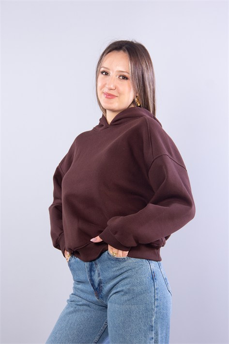 25122 Kapşonlu 3 İplik Sweat