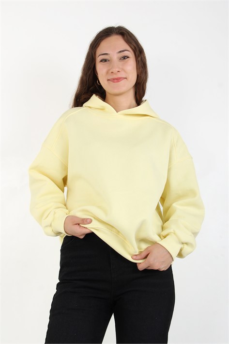 25122 Kapşonlu 3 İplik Sweat