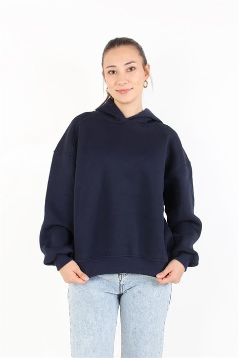 25122 Kapşonlu 3 İplik Sweat