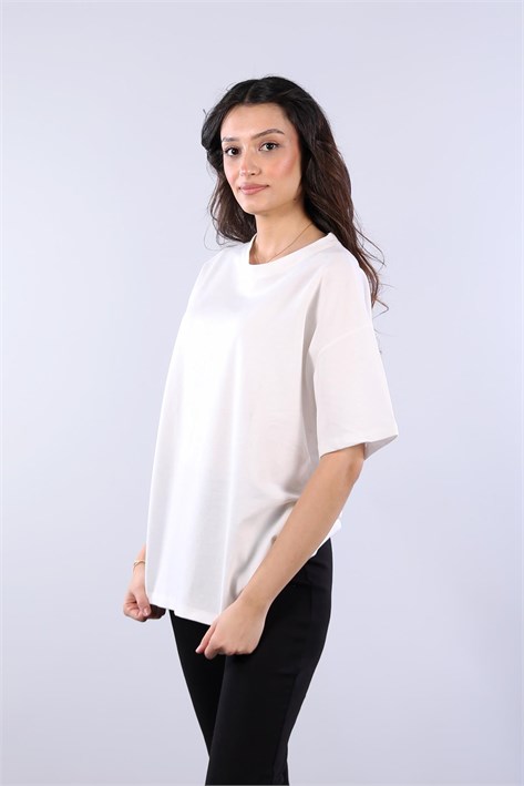 25620 İki İplik Düz T-shirt