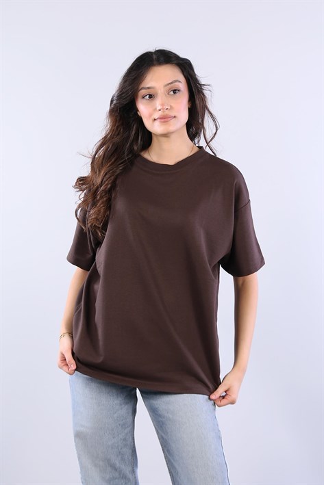 25620 İki İplik Düz T-shirt