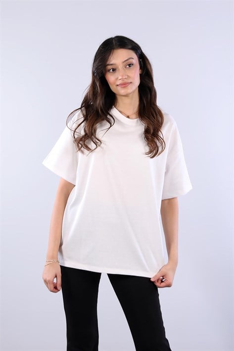 25620 İki İplik Düz T-shirt