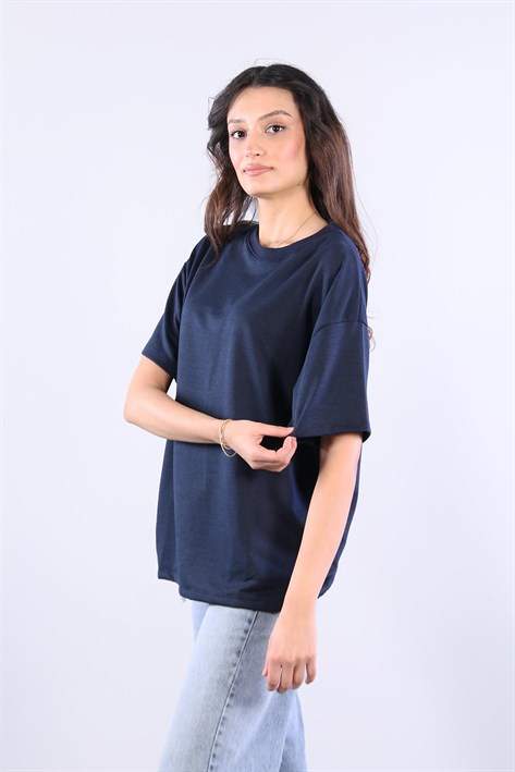 25620 İki İplik Düz T-shirt