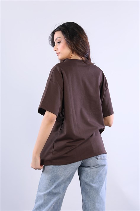 25620 İki İplik Düz T-shirt