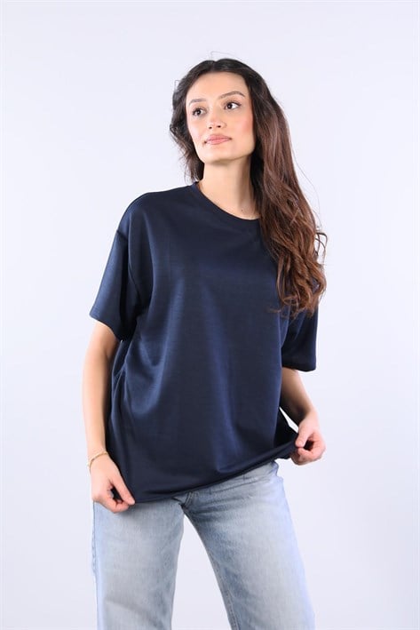 25620 İki İplik Düz T-shirt