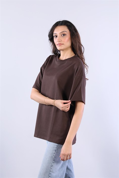 25620 İki İplik Düz T-shirt