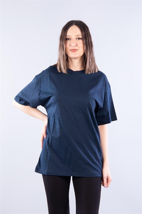 26501 O Yaka Süprem Oversize T-shirt