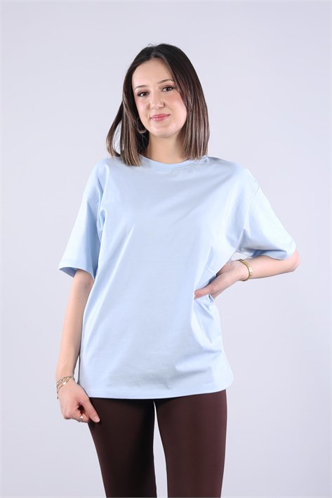 26501 O Yaka Süprem Oversize T-shirt
