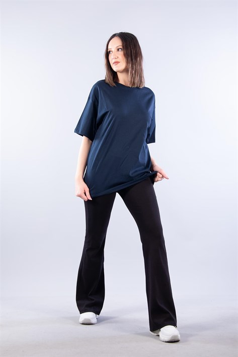 26501 O Yaka Süprem Oversize T-shirt